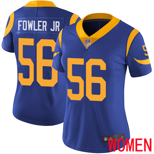 Los Angeles Rams Limited Royal Blue Women Dante Fowler Jr Alternate Jersey NFL Football #56 Vapor Untouchable